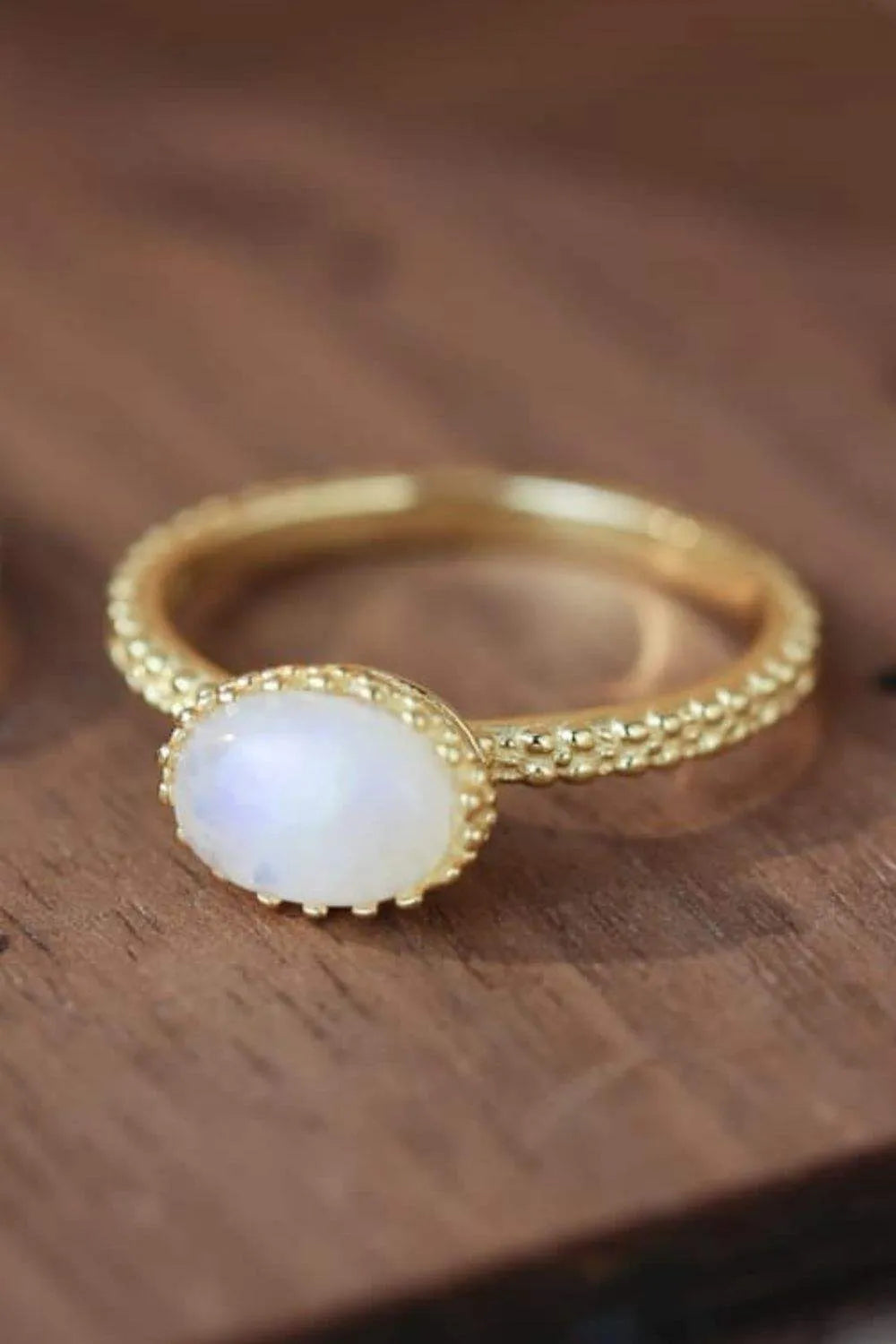 Moonstone 925 Sterling Silver Ring Moonstone - Tophatter Daily Deals